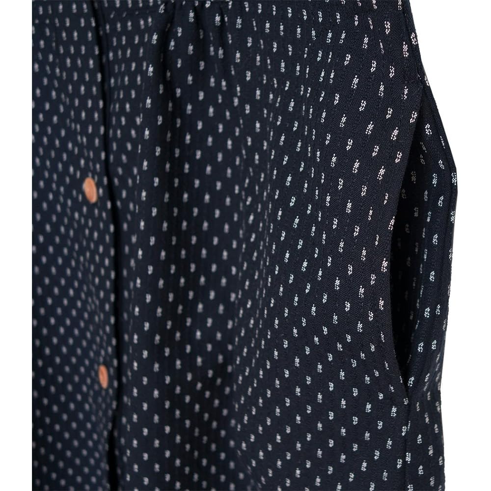 Watanosato Kurume Orimae Button Kappogi Apron Japanese Pattern (LL Size, White Array) [Parallel Import]