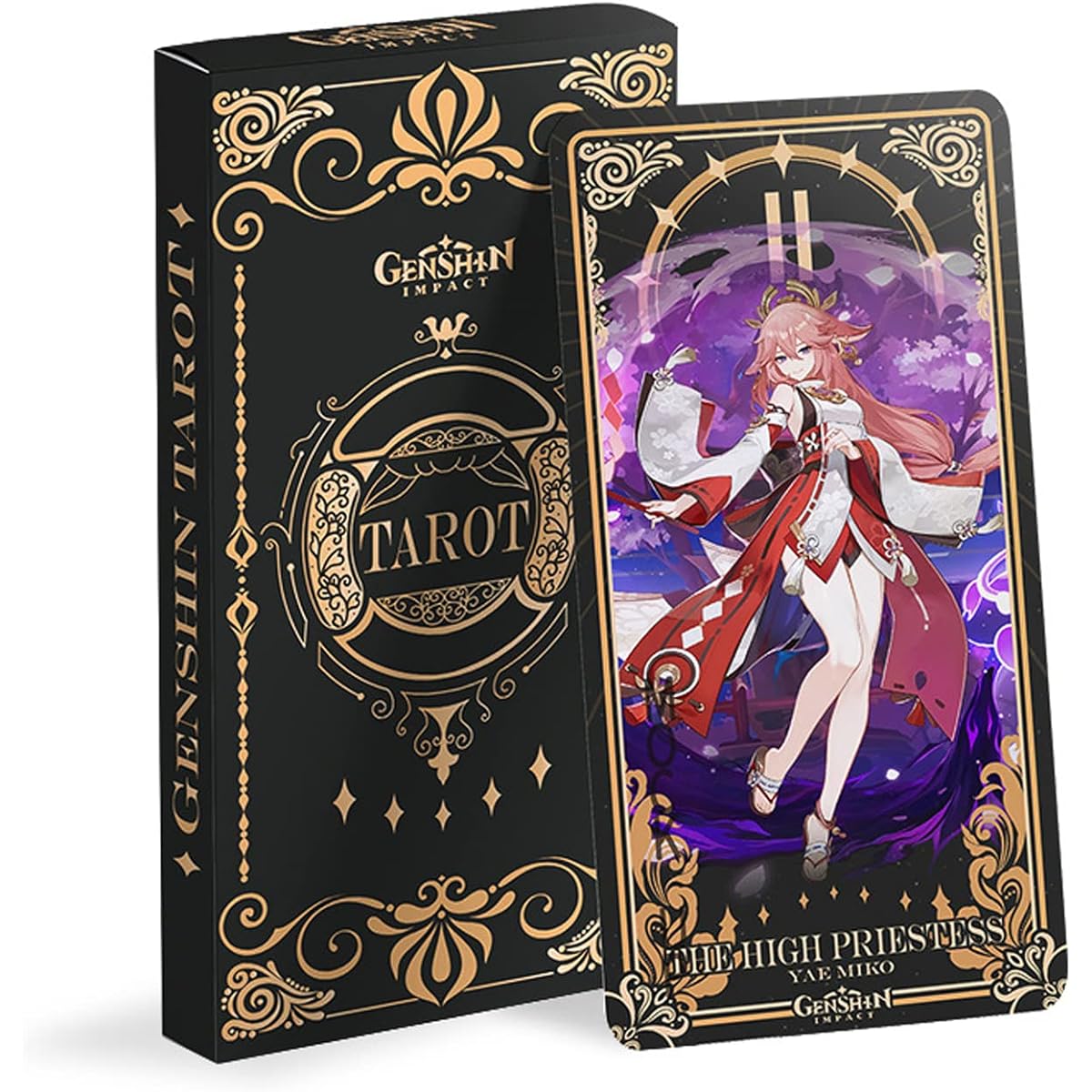 CALEMBOU Anime Tarot Cards 22 Pieces Major Arcana Emiko Kazuhabaal Ayaka Card Fortune Telling Toy Collection Gift for Fans