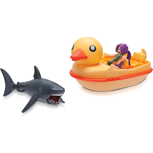 Roblox Celebrity Collection Shark Bite Duck Boat Vehicle [Includes Exclusive Virtual Items]