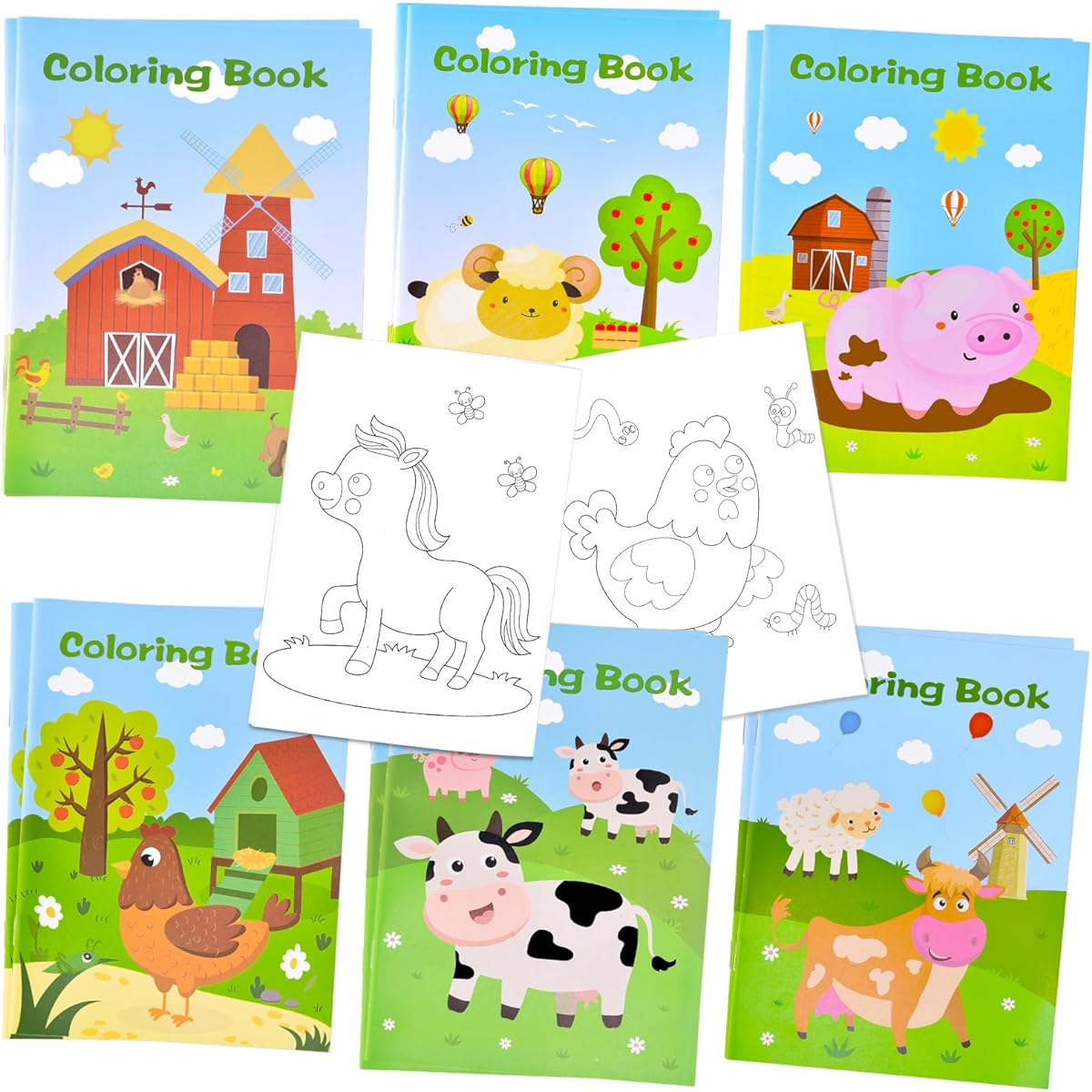 Farm Animals Coloring Book for Kids - Bulk Purchase