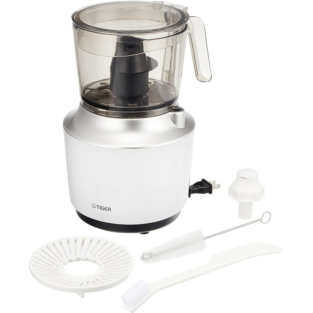 Tiger Food Processor Good Sound Design Cord Reel Time Saving Cooking Dishwasher Safe SKU-A100WM Misty White