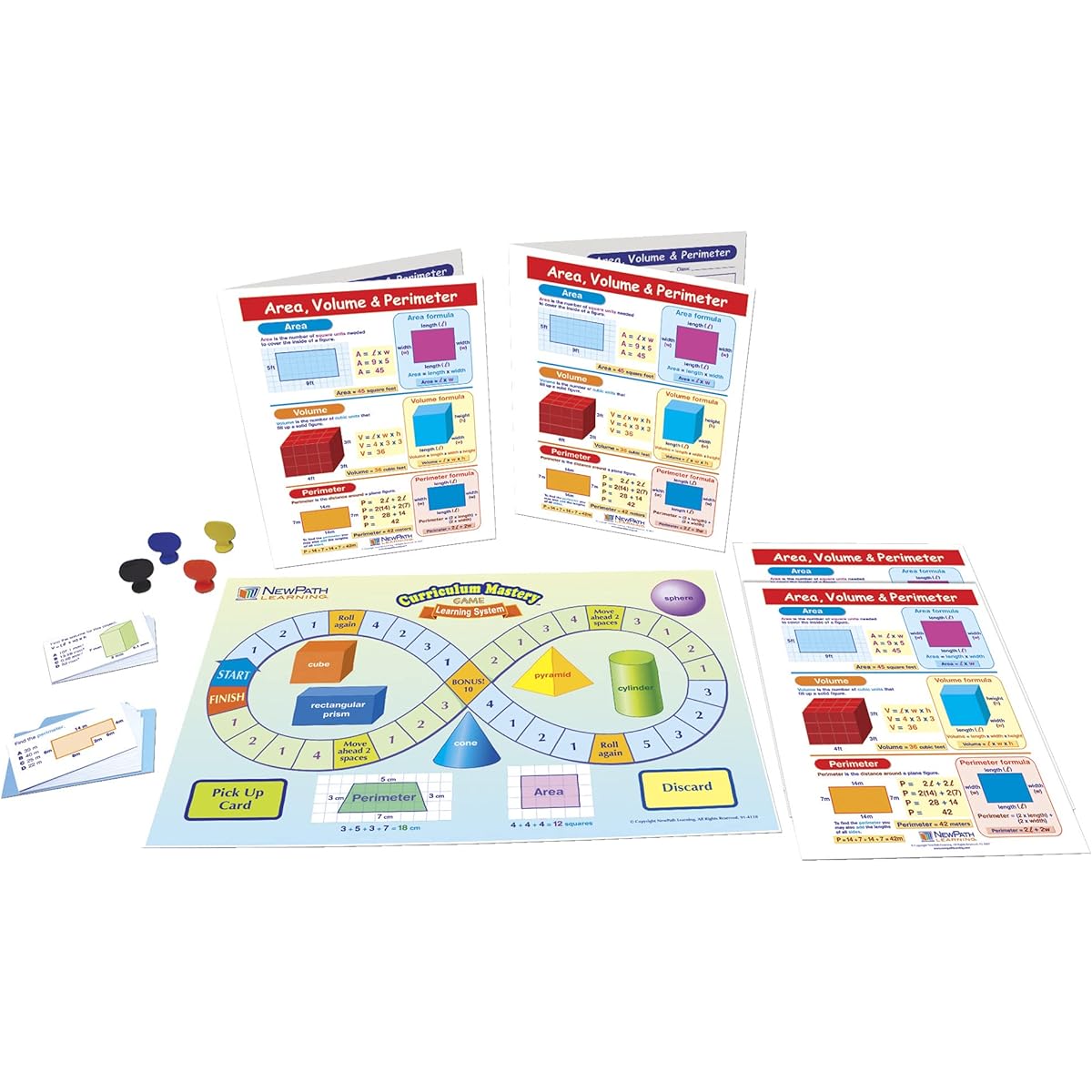 NewPath Learning 23-6946 Area, Volume, and Perimeter Learning Center Games (Grades 3-5)