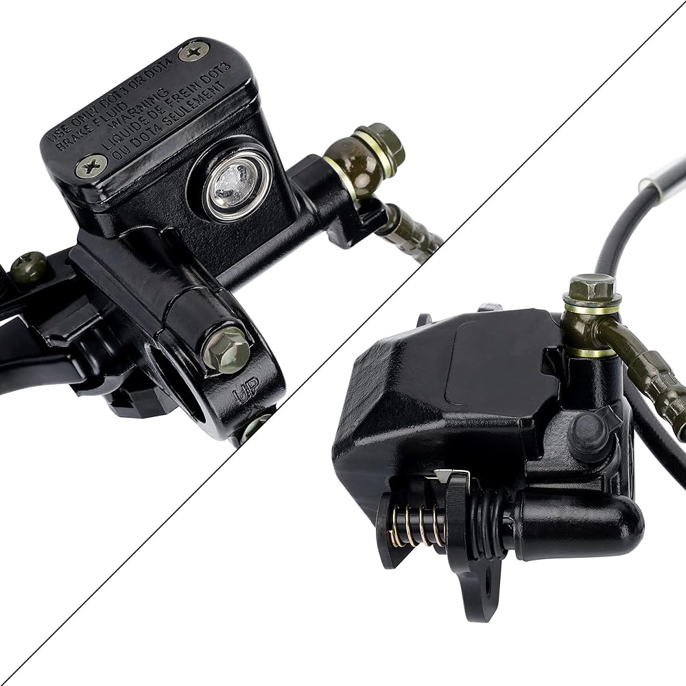 Left Hydraulic Brake Master Cylinder Caliper Made in China for 50cc 70cc 90cc 110cc 125cc 150cc 200cc 250cc Taotao Sunl ATV Quad