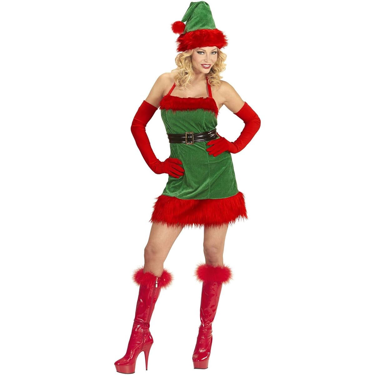 WIDMANN wdm98733? Elf Santa's Helper ~ Christmas costume, red, large