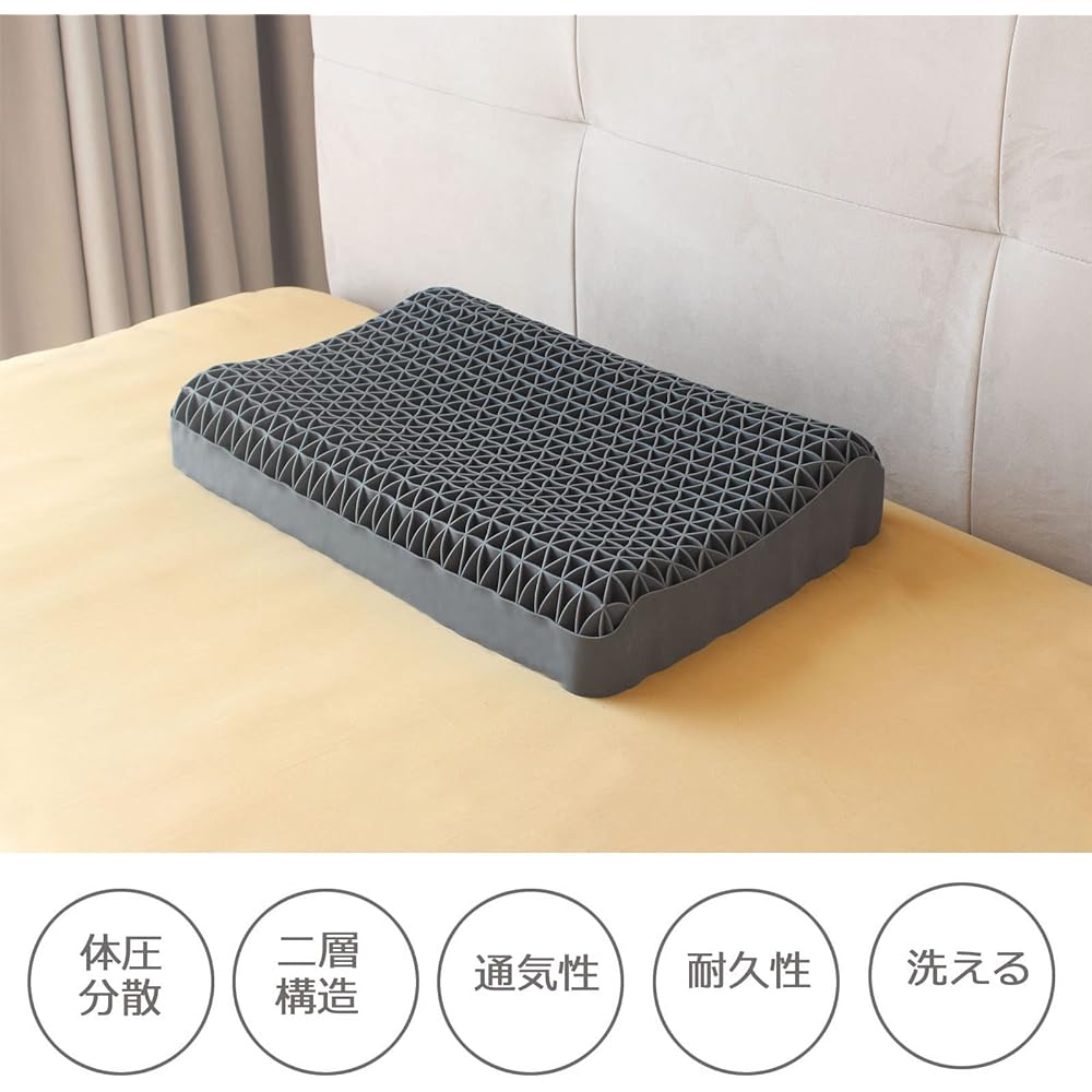 Pillow Good sleep pillow Good sleep pillow Popularity ranking Gel pillow Zero gravity pillow Gel pillow TPE pillow Washable pillow Ergonomics with activated carbon Sleeping comfort Side sleeping New sensation Dispersion of body pressure Supports neck, he