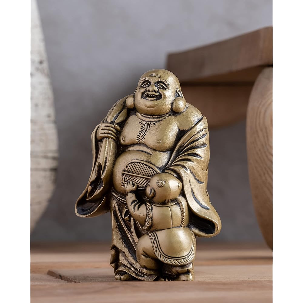 Seven Lucky Gods of Good Luck Clothes Silky Gold Buddhist sculptor: Hideun Makita Prototype_Kobiki Buddha Statue Ornament Takaoka Copperware (Hotei 7F)