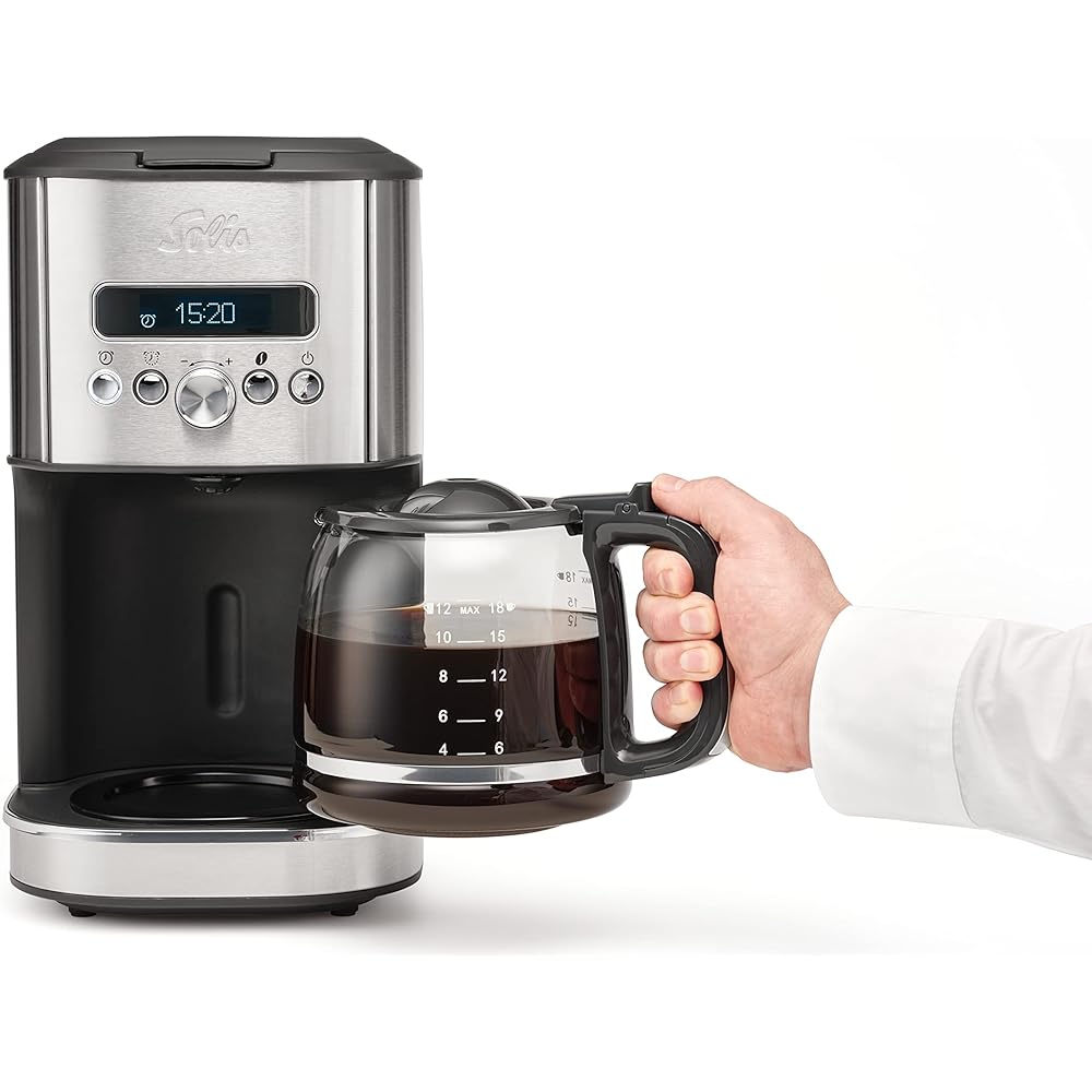 Solis Aroma Brewer 18 cup drip coffee maker silver SK1021