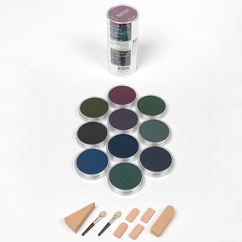 Panpastel 10 color set extra dark cool 30106