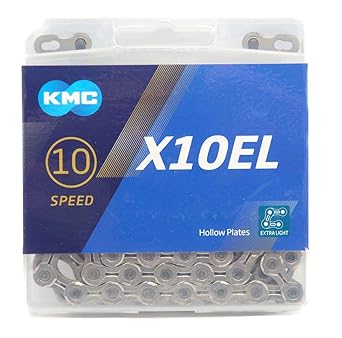 KMC X10EL Chain 114Links for 10 Speed/10S/10 Speed/10speed (Silver) [Parallel Import]