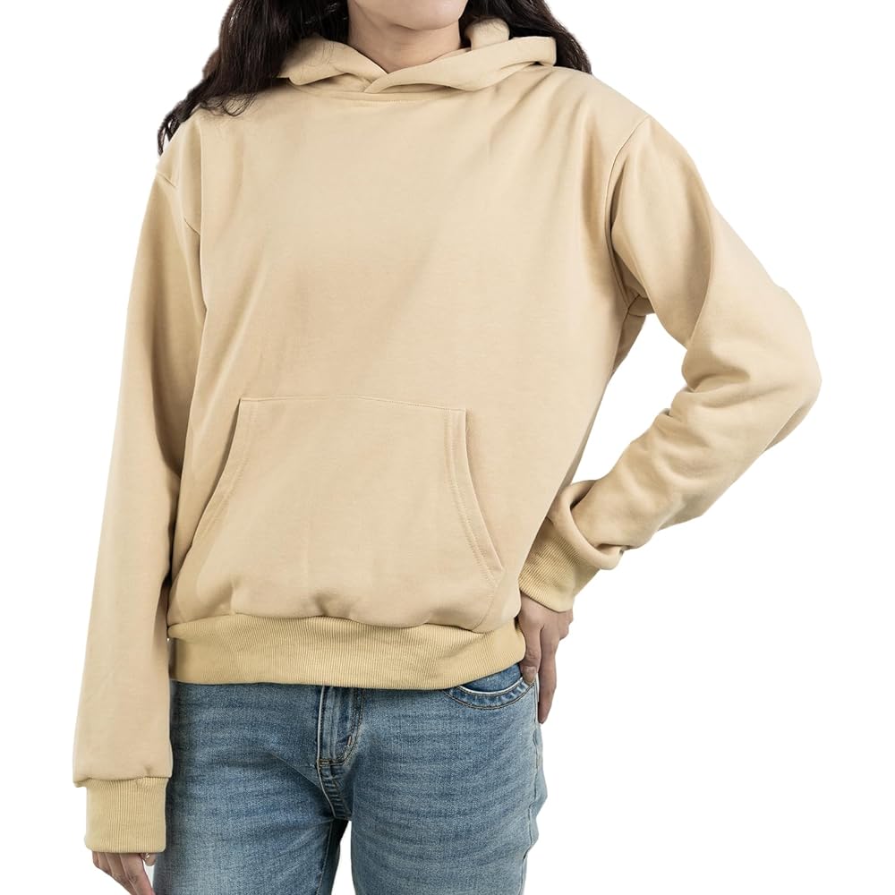 [iito.seasons] Pullover Hoodie Women's Hoodie Long Sleeve Loose Hooded Sweatshirt Sweatshirt Top Plain Cotton Body Covering Casual Cut and Sew Sporty Spring Autumn Stylish