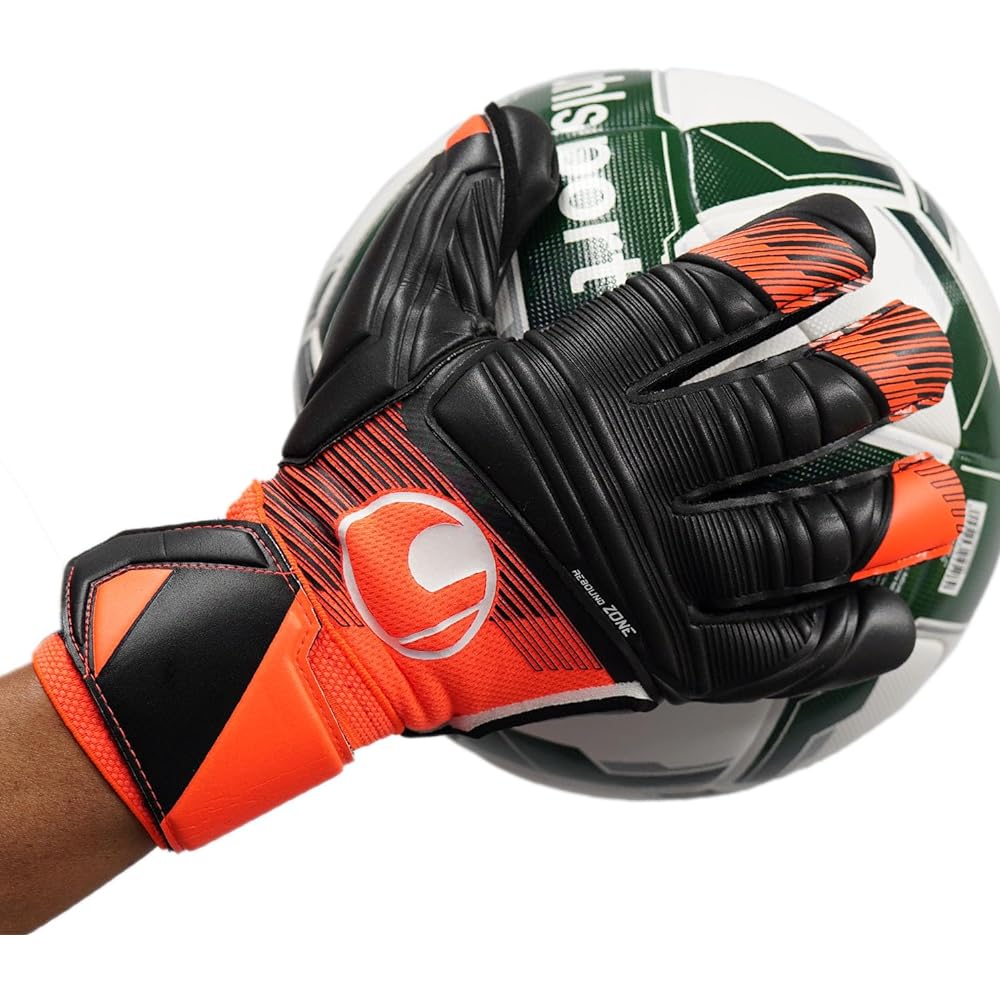 uhlsport Match Durable Soccer GK Keeper Gloves Super Resist Half Negative