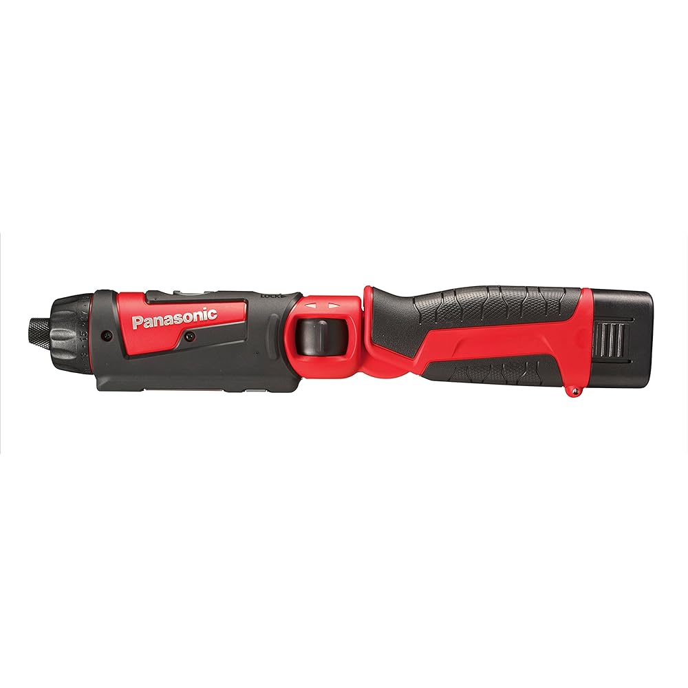 Panasonic Charging Stick Driver EZ7421 (7.2V) High Precision Compact ~M5 Equipped with wide LED for hand use 1.5Ah battery pack x 2, charger and case included Drill Driver Red EZ7421LA2S-R