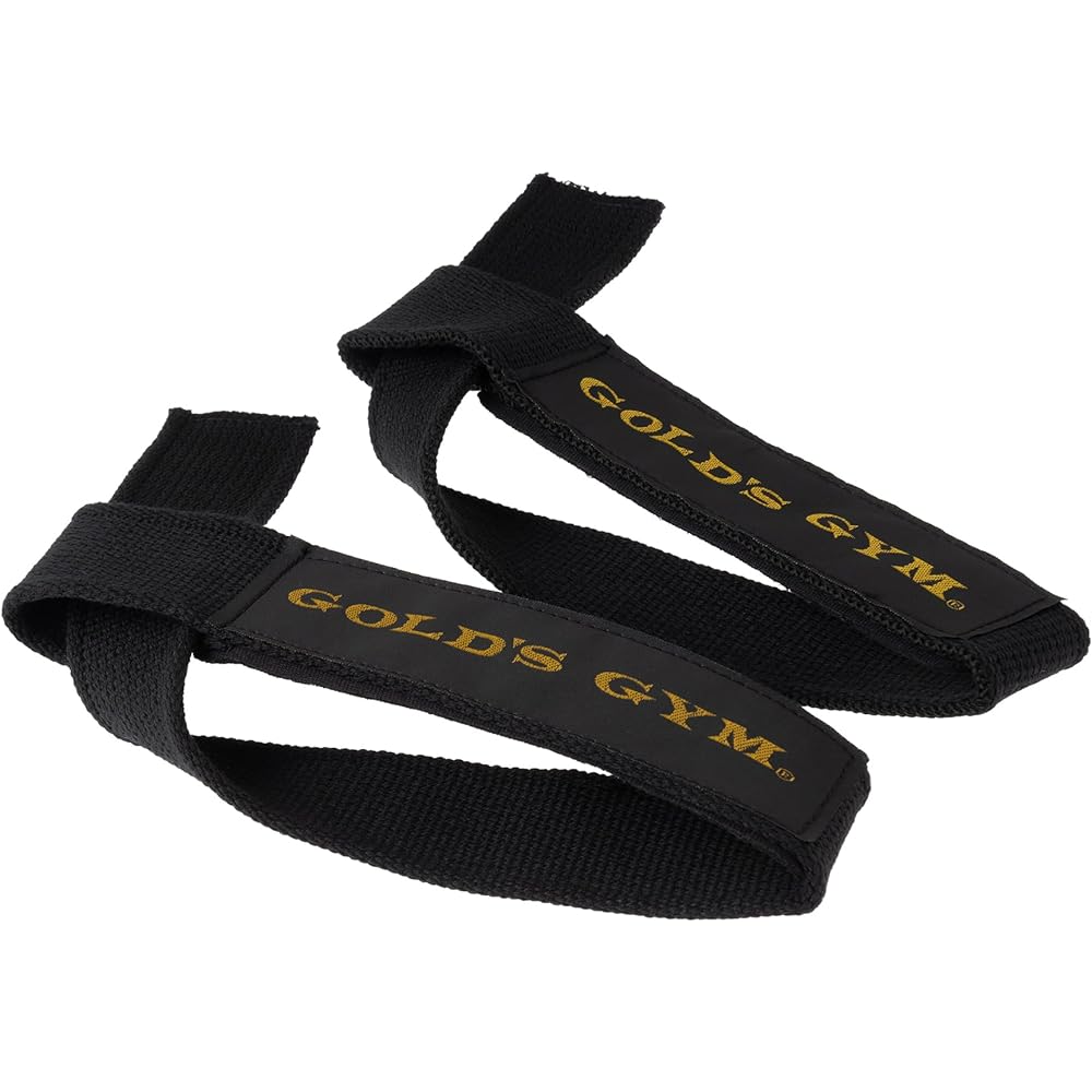 GOLD`S GYM Wrist Strap G3500 [Suitable for beginners to professionals] Grip strength assistance Intensive training of areas you want to train Pull-ups, lat pulldowns, deadlifts, seated rowing [Gold Gym genuine product, Gold Gym trainer favorite]