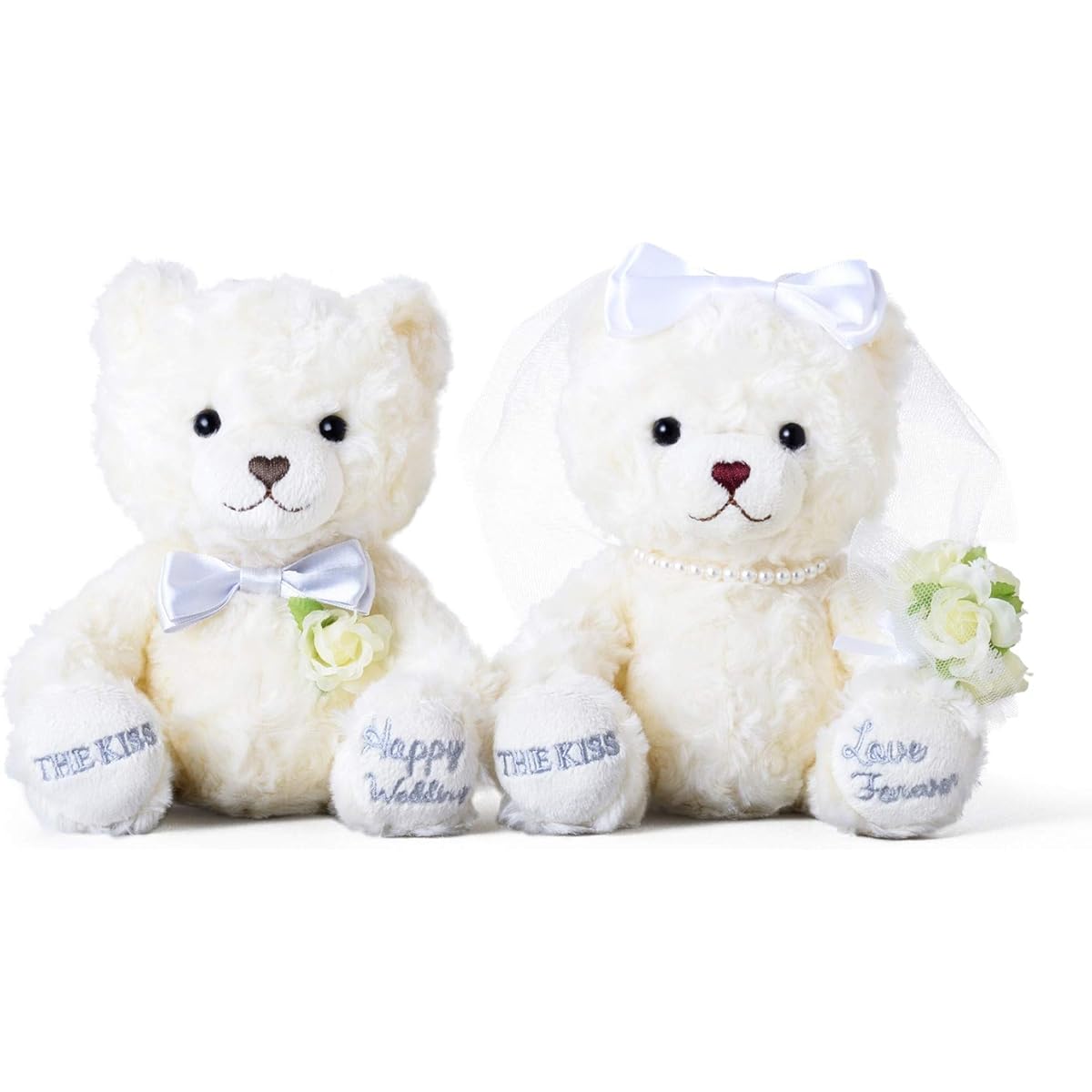 [The Kiss] THE KISS WEDDING-BEAR02-8000 Wedding Bear Welcome Doll Reception Bear Stuffed Toy Wedding Gift Dress Tuxedo