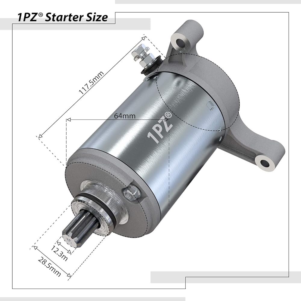 1PZ MS3-Y05 Electric SMU0065 Starter for Yamaha Warrior Raptor Big Bear Moto-4 Kodiak YFM350 YFM400 1987-2013