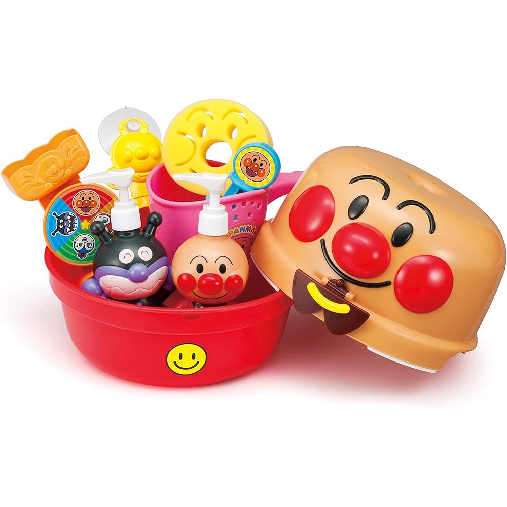AGATSUMA Anpanman Fun! Bath Set & Anpanman and Dadandan Jabba Jaba Bath Slider [Set Purchase]