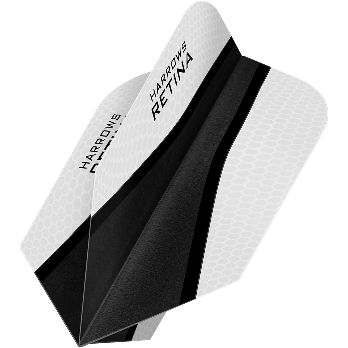 Harrows Retina X Premium Super Strong 100 Micron Dart Flights Slim Shape 5 Sets of 3 Flights Total 15 Flights White