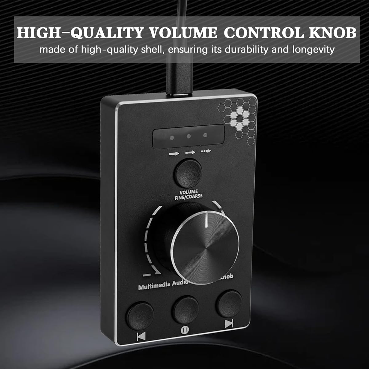 Volume Knob USB Volume Control Knob for PC Multimedia Controller Knob with One Click Mute Function 3 Volume Control Modes for Win&Mac