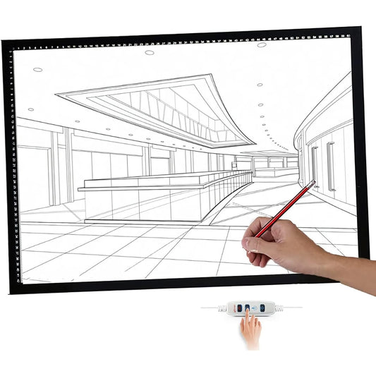 cing Table A1 A2 A3 Light Box High Brightness Tracing Table Thin 8mm 10 Levels Dimming High Brightness Scale Fully Flat Stepless Dimming Drawing Board Tracing Table/Architectural Design/Drafting/Calligraphy/Children's Practice/Calligraphy, A2 light board