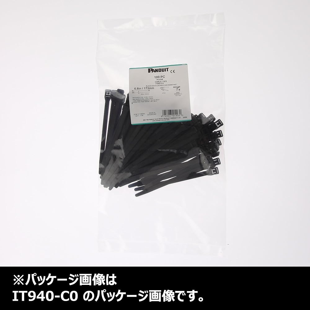 Panduit Cable Band Inline Tie Weatherproof Black IT9115-C0
