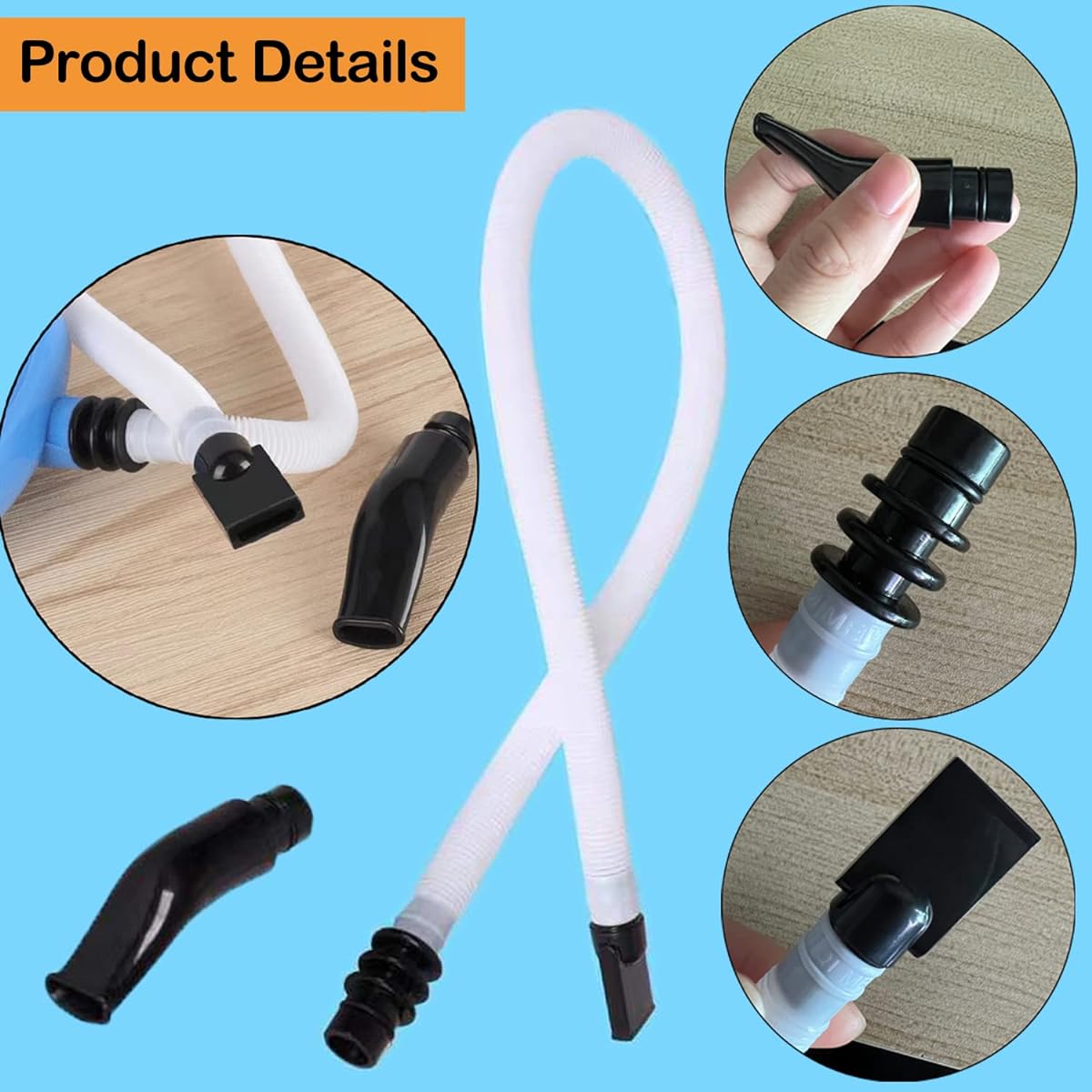 Melodica Tube 53cm Length 16mm Plastic Flexible Melodica Pianica Tube Mouthpiece for Musical Instrument Organ Harmonica