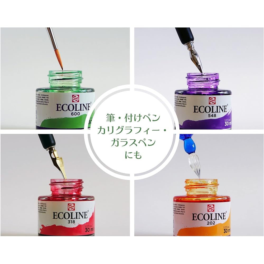 Talens Japan Talens Ecoline Color Ink 10 Color Set T1125-9902 30ml
