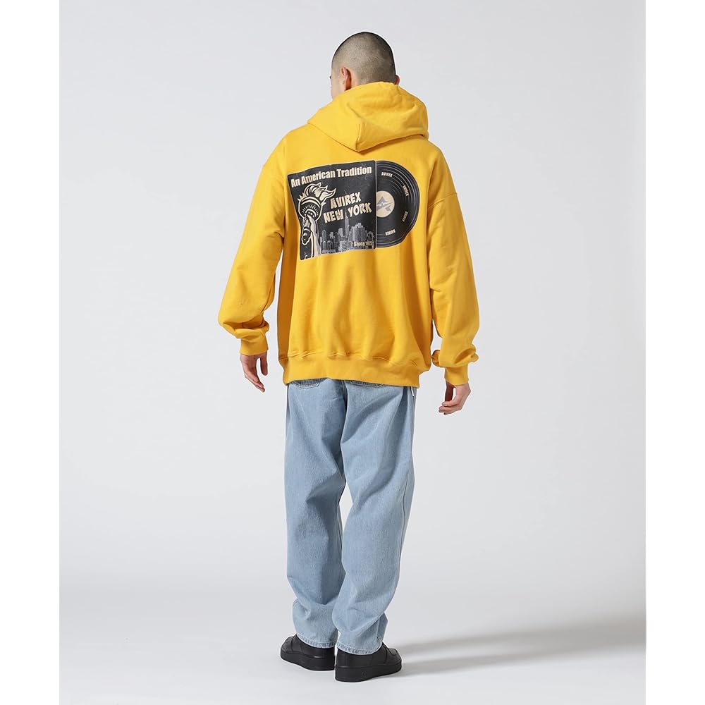 [Avirex] WEB&DEPOT Limited RECORD DESIGN SWEAT PULL OVER PARKA/Record Design Sweat Pullover Parka Men's 783-3131014