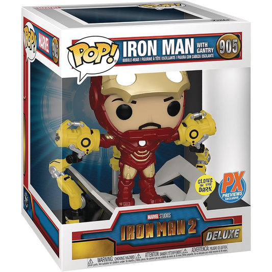 Pop! Iron Man 2 Iron Man MKIV Gantry Deluxe Glow in the Dark Vinyl Figure