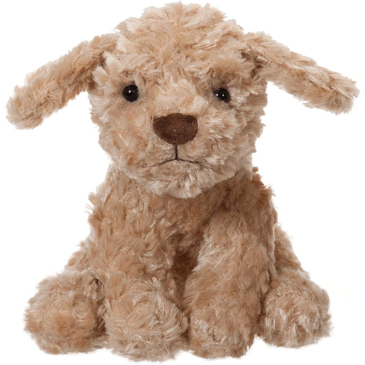 Apricot Lamb Dog Plush Toy, Fluffy and Cute, Sitting Height 20cm