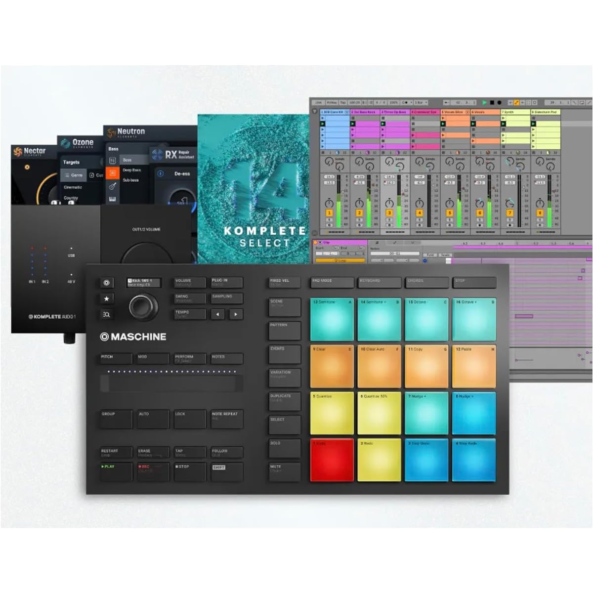 Native Instruments First Beat Making 3-Piece Set (Maschine Mikro MK3 / Komplete Audio 1 / Komplete 14 Select)