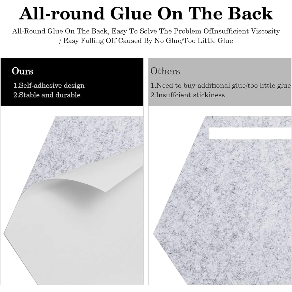 Milewa Acoustic Panels, 12 Pack Acoustic Foam Panels with Triangle Application Tool, 14" x 12" x 0.4" Hexagonal Acoustic Wall Panels High Density Soundproofing Pad for Soundproofing Rooms (Silver Gray)