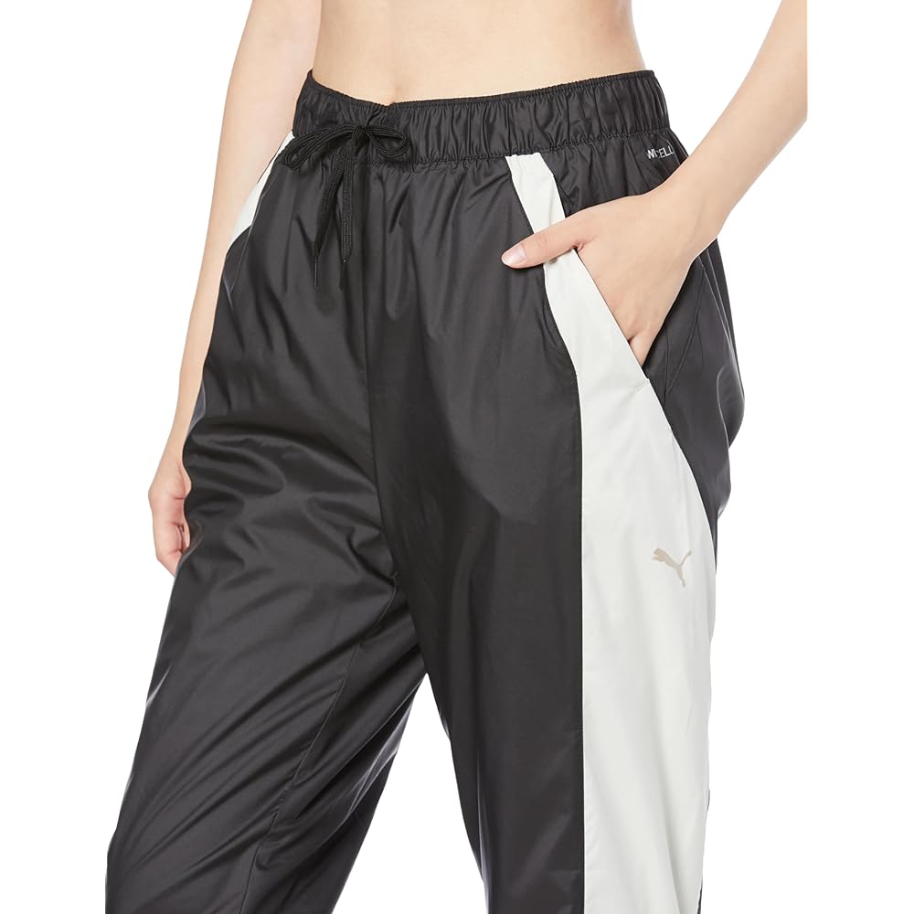 PUMA 524295 Women's Training Brushed Lining Water Repellent Breathable Windproof Jersey Urakimo Tricot Woven Pants