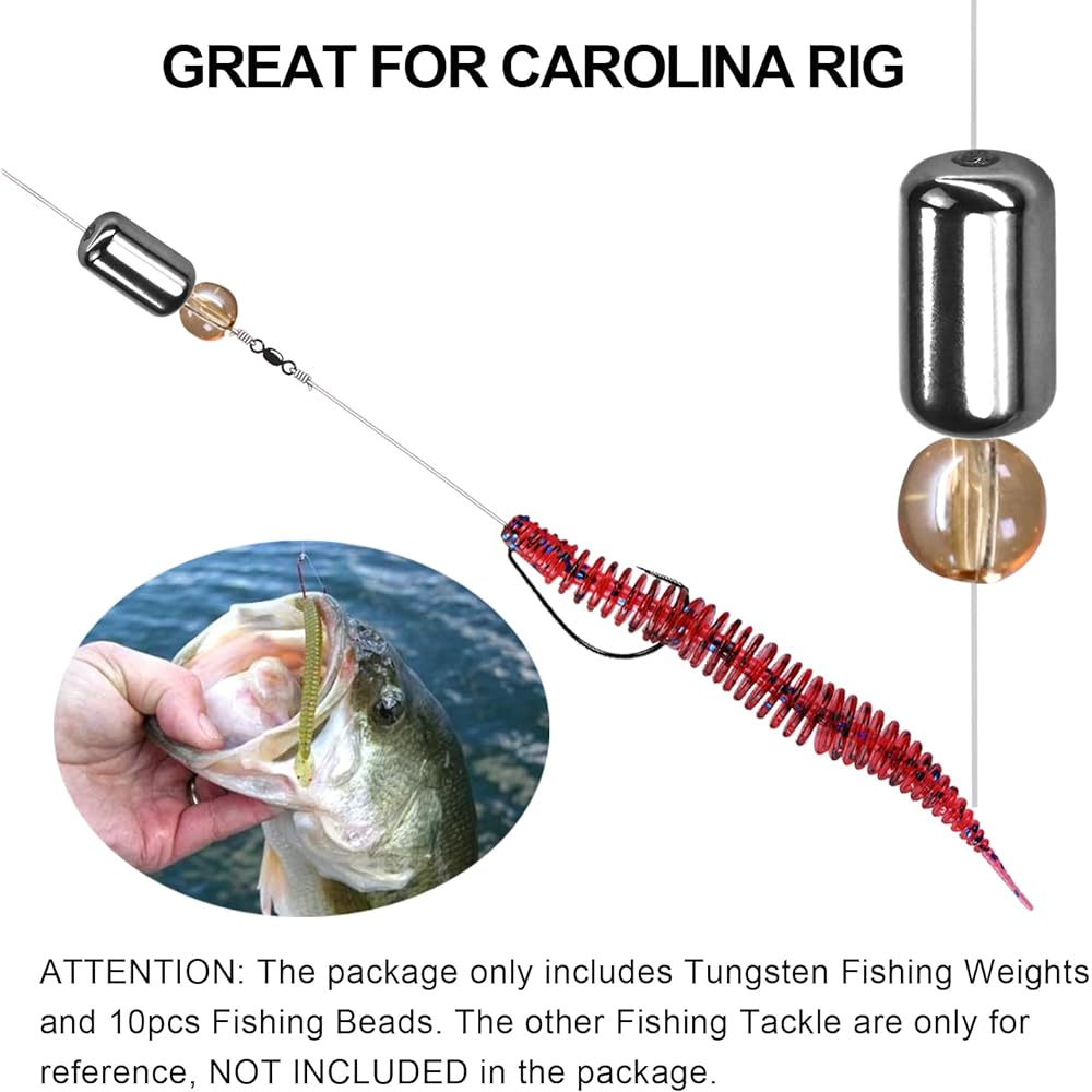 THKFISH Tungsten Sinker Tungsten Weight/Sinker Black/Silver 3.5g 5g 7g 8.8g 10g 14g 17g [Adult]