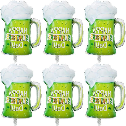 40.2" Green Beer Happy St. Patrick's Day Balloons - Green Irish Foil Balloons St. Patrick's Day Birthday Baby Shower Party Decorations Supplier