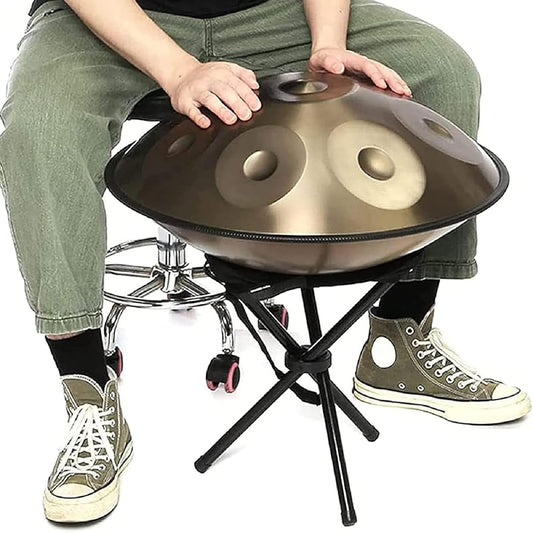 22" Steel Handpan Drum - 9 Tones - Melodical Resonance, Professional Performance Hand Drum in D Minor (440Hz) for Beginners, Experts, and Music Therapy