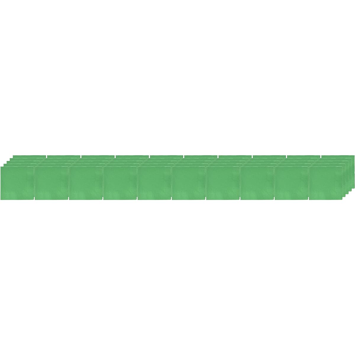 (Green) - Festive Green 3-Ply Beverage Napkins Pack of 50 Party Supply