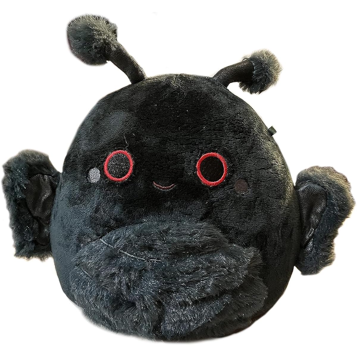 WeightedPlush 12" Mothman Stuffed Animal, Cute Soft Mothman Plush Animal Pillow Kawaii Fluffy Bat Moth Plush Toy for Kids Girls Boys Birthday Valentine's Day