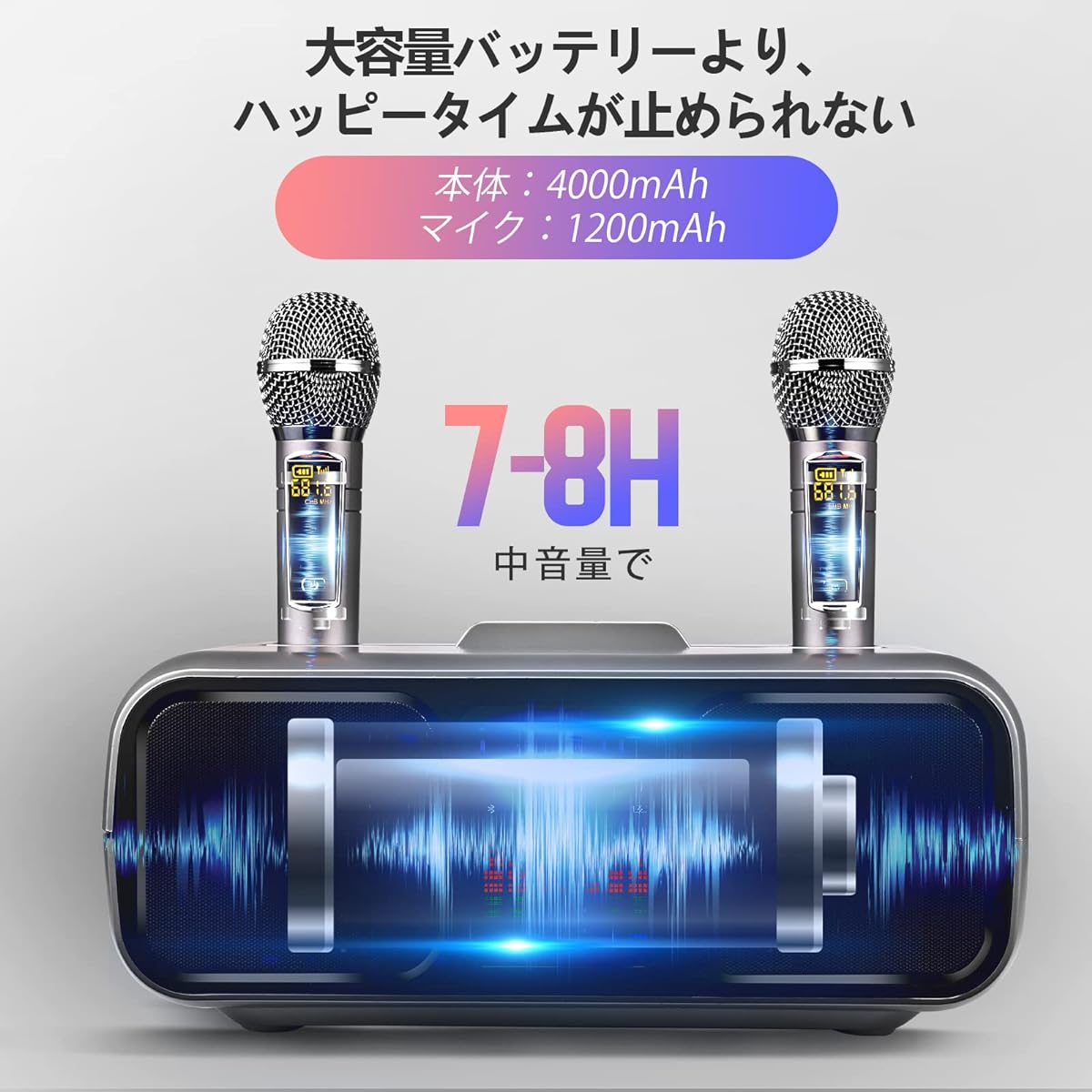 karaoke machine [2024 latest touch type, 5 functions in 1 unit, 2 microphones included] Karaoke machine Singing Machine Professional karaoke Karaoke Karaoke Microphone with Accompaniment Function Home KTV Party