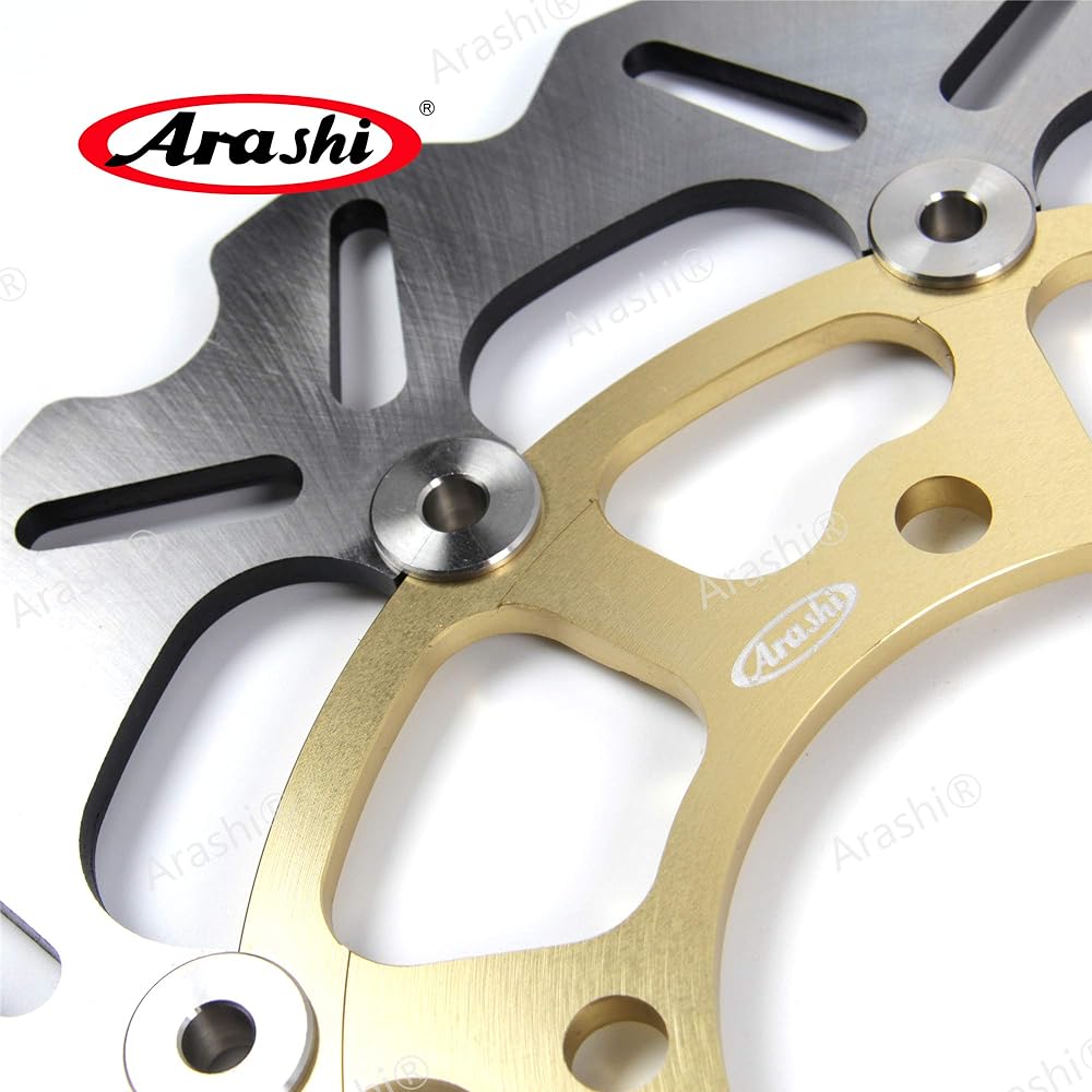 Arashi Front and Rear Brake Disc Rotor for Suzuki GSXR1000 GSX-R1000 2005-2008 K5 K6 K7 K8 Motorcycle Replacement Accessories Gold