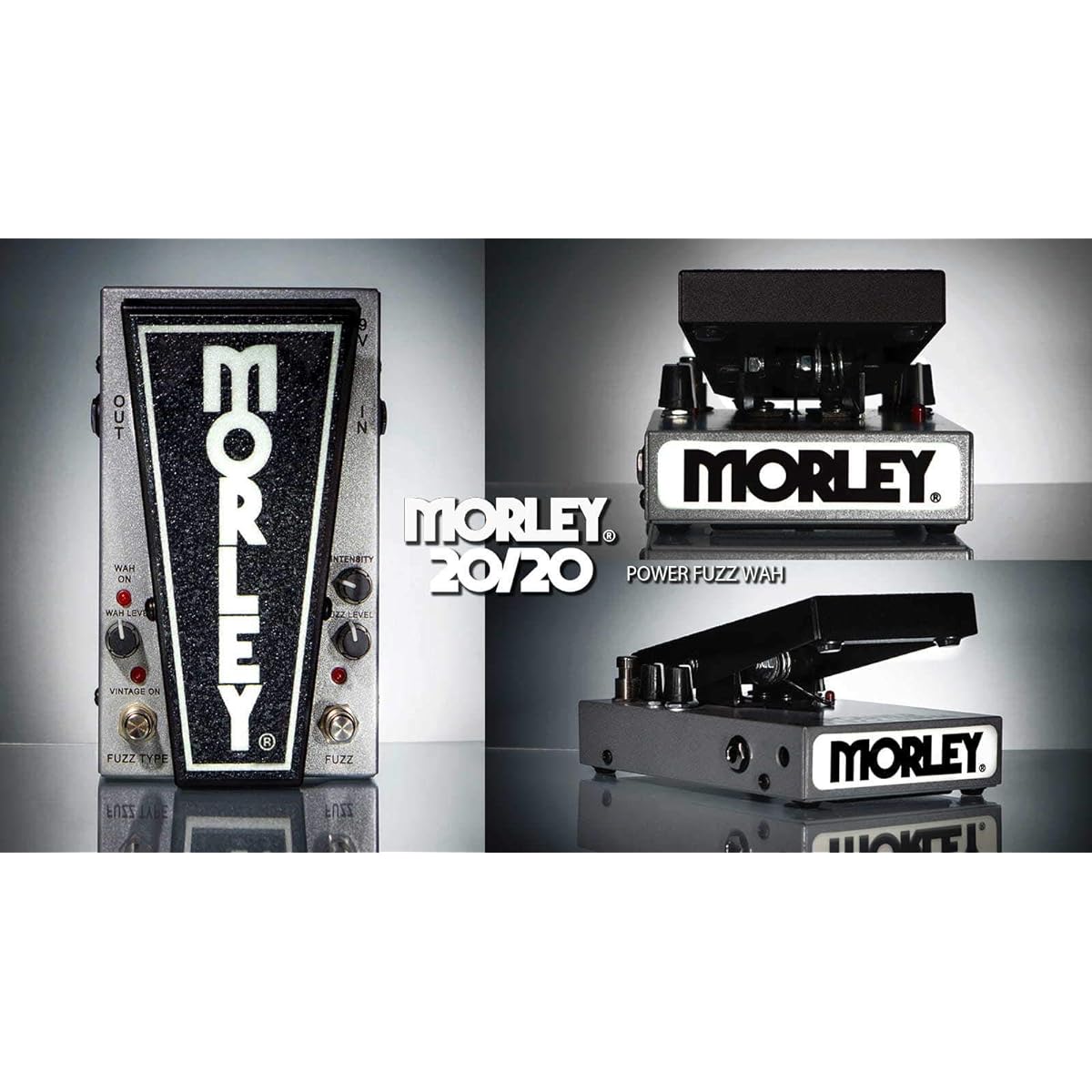 morley 20/20 POWER FUZZ WAH (MTPFW) Switchless Wah Pedal + Fuzz Spring-loaded Low Noise Smooth Effects Pedal [Official Japanese Product]