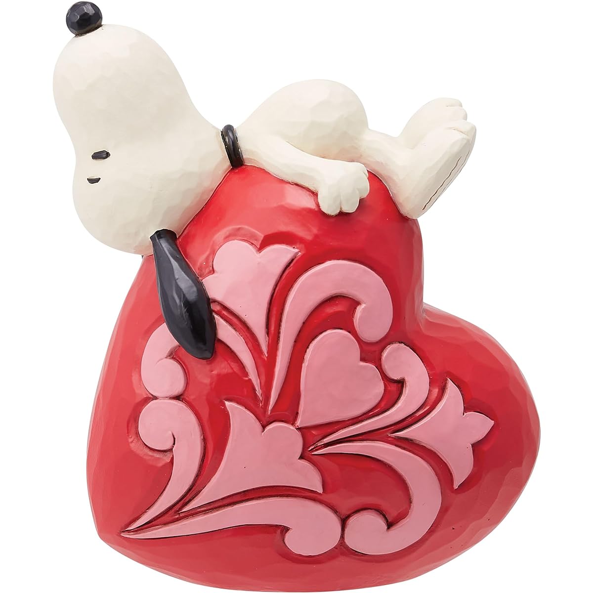 JIM SHORE SNOOPY LAYING ON HEART 6014345