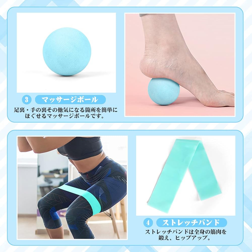 Rondofy Foam Roller Fascia Release [2023 Industry Model] 500KG Load Capacity Kinmaku Roller Muscle Loosening Cellulite Roller Stretching Supplies 5 Piece Set Storage Bag/Japanese Manual Included