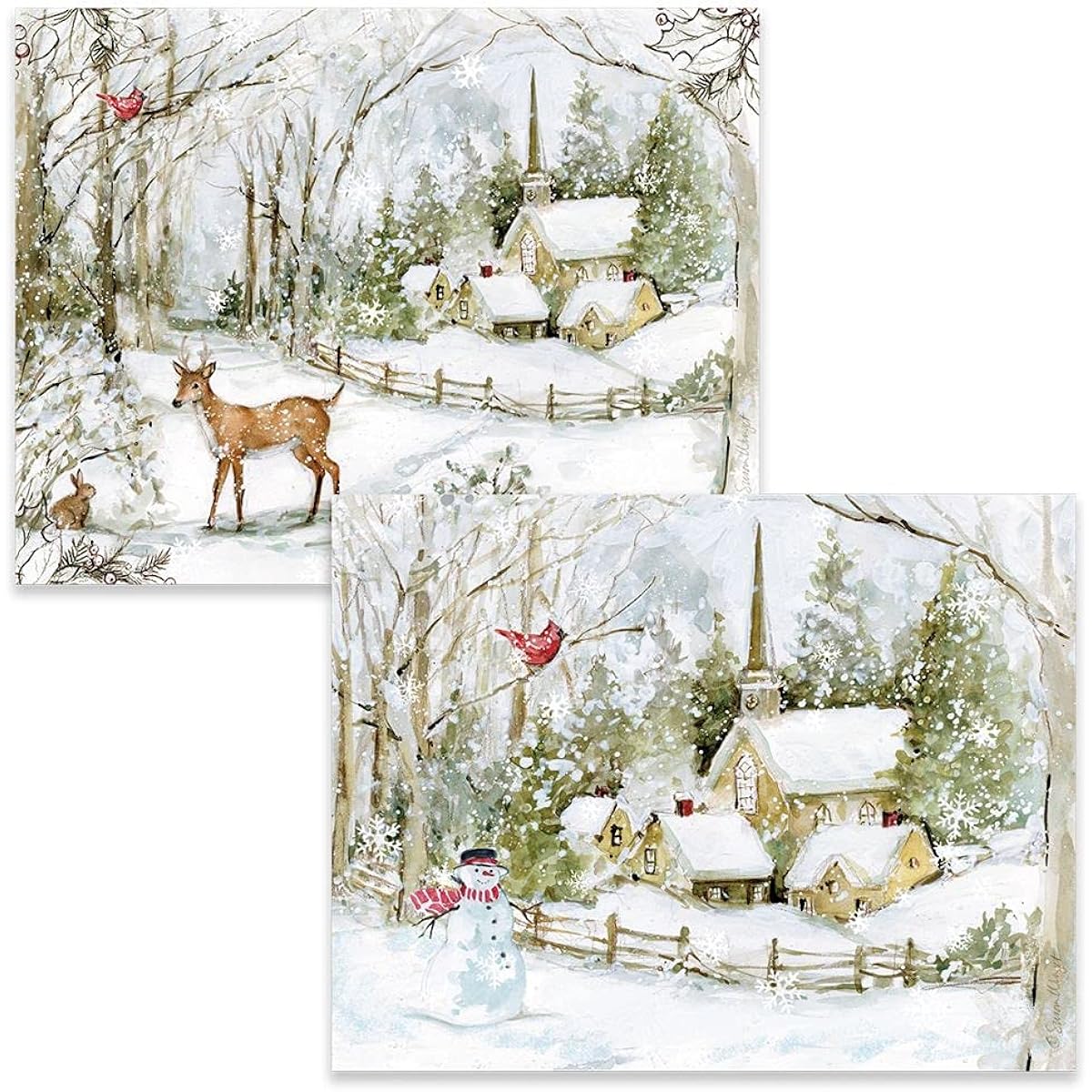 Lang Snowy Scene Christmas Card Assortment (1008123)