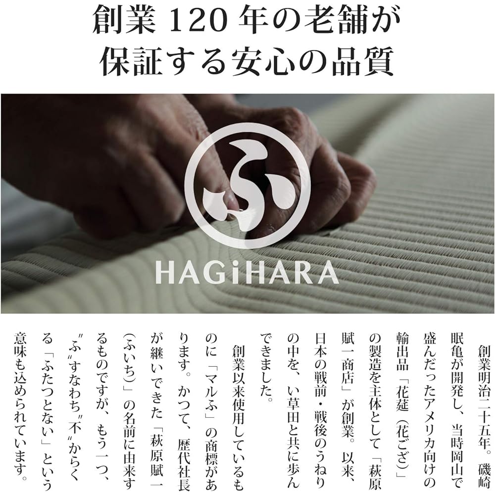 Hagiwara Igusa Beige Edoma 6 tatami (approx. 261X352cm) Domestic Igusa Flower Mat Carpet "Kiccho" 22102460