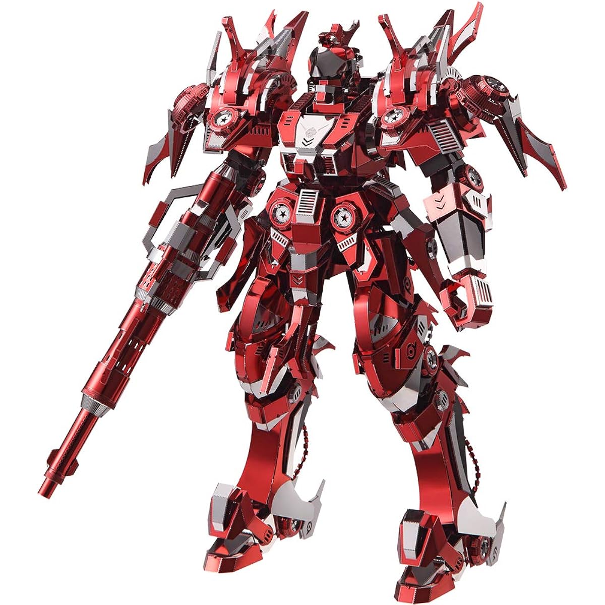 Piececool 3D Metal Puzzle Mecha Model Kits Red Thunder Figure Model Building Kit for Adults DIY Brain Teaser 3D Puzzle for Teens Students Fidget Toys Great for Birthday 522 Pieces