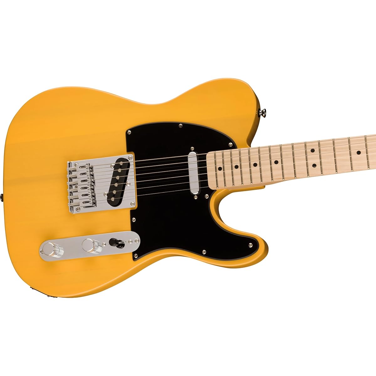 Squier by Fender Squier Electric Guitar Squier Sonic™ Telecaster®, Maple Fingerboard, Black Pickguard, Butterscotch Blonde Soft Case Included