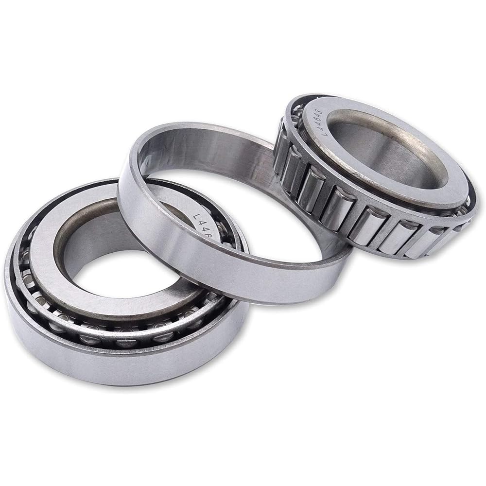 Dasen Conversion Front Fork End Neck Cup Bearing Kit Compatible with 7/8" to 1" Evo Harley Sportster Ironhead