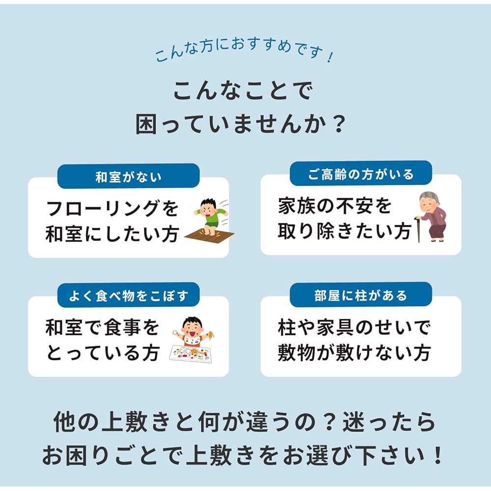 Hagihara Free-cut overlay Igusa carpet 6 tatami mats between housing complexes Can be cut by yourself with scissors Water repellent Backing included