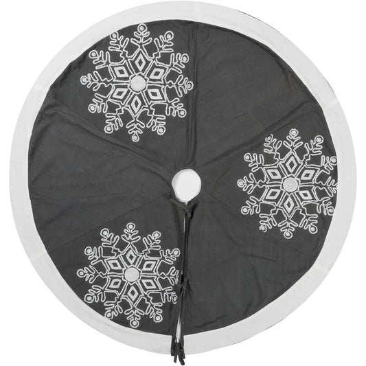 Vickerman Decorative 60" Winter Snowflake Christmas Tree Skirt