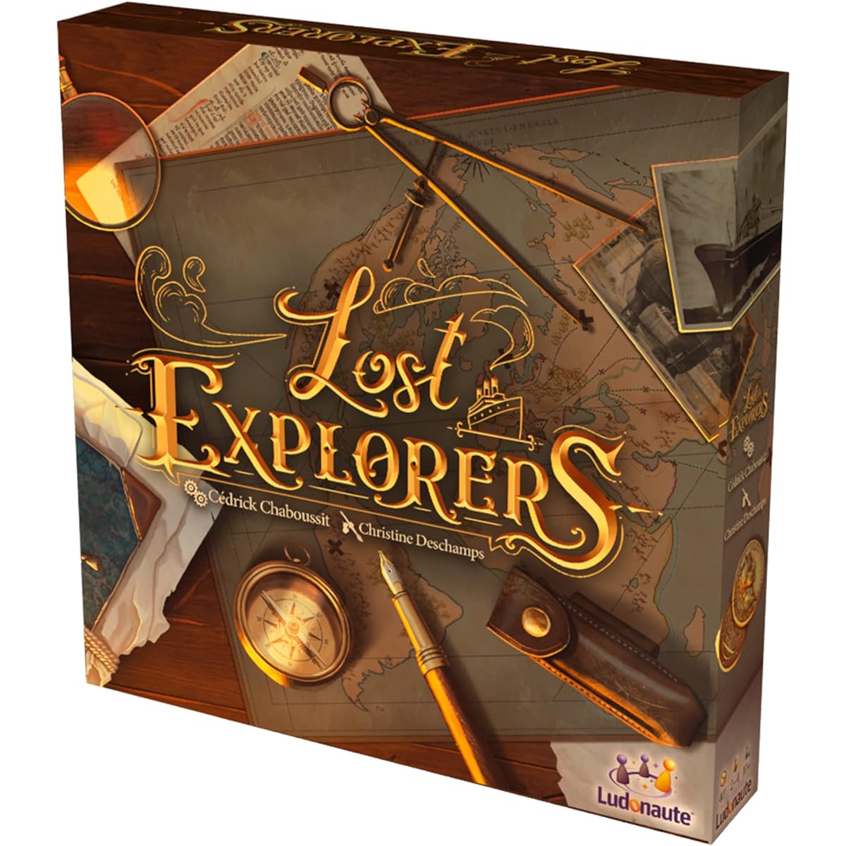 Ludonaute Lost Explorers Board Game Mystery Game Strategy Game for Adults and Kids Adventure Game Ages 10+ 2-4 Players Average Play Time 35 Minutes